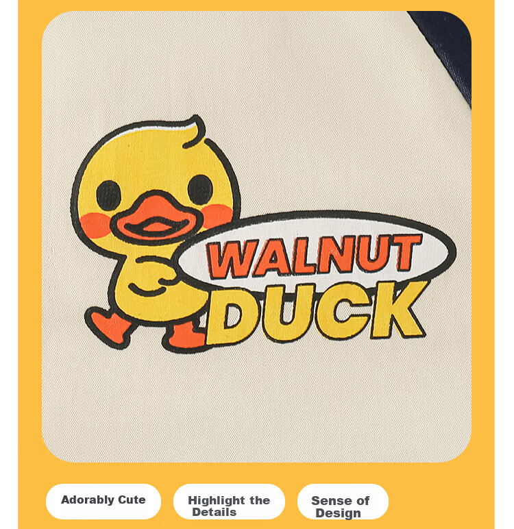WALNUT DUCK Kids Cotton Jacket Yellow Duck Children's Winter Colorblock Warm Workwear Coat for Boys and Girls 6