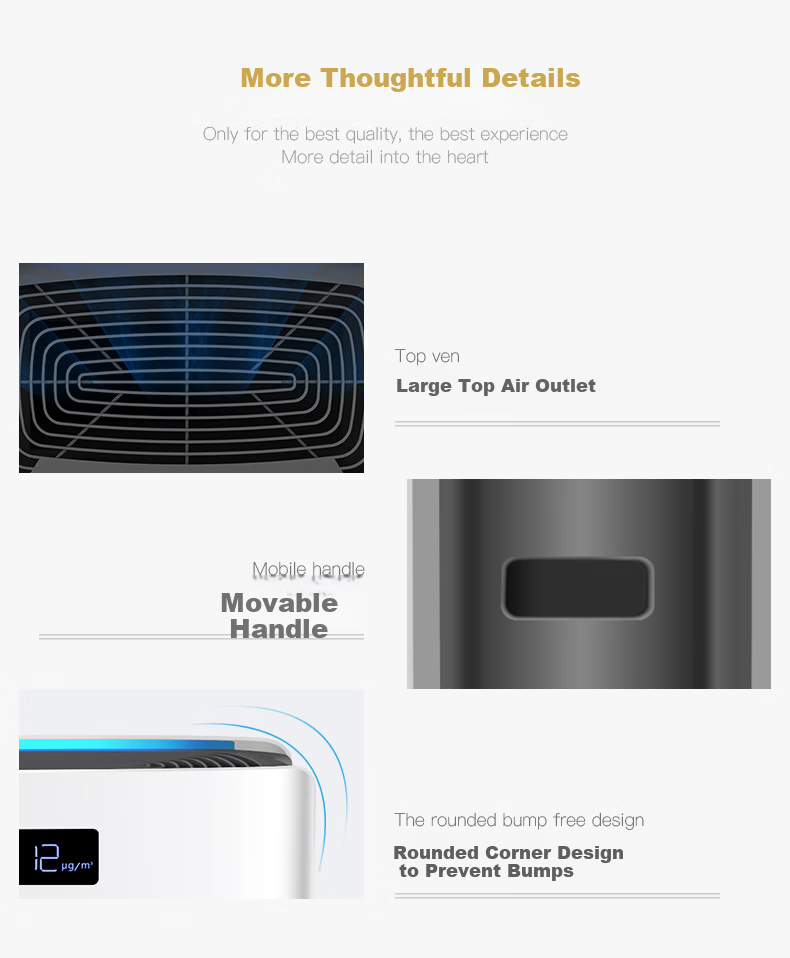 YADU Air Purifier Formaldehyde Removal Disinfection Machine Health Commission Certified Large Space Home Use Formaldehyde Digital Display Pollen and Allergen Removal KJ850F-T850(Hi) 24