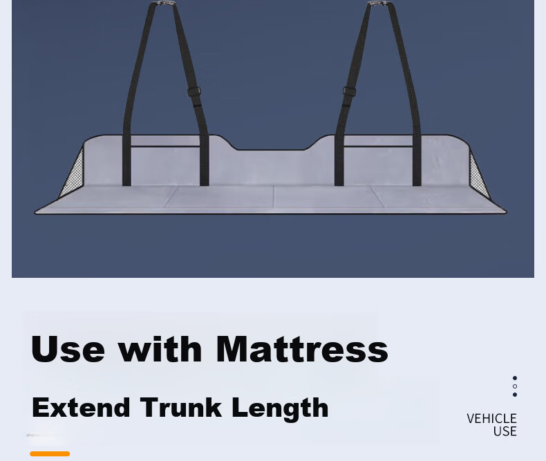 Hengxiangmeng Car Mattress Foldable Rear Seat Sleeping Pad Trunk Leveling Cushion Gap Filler Pad 6
