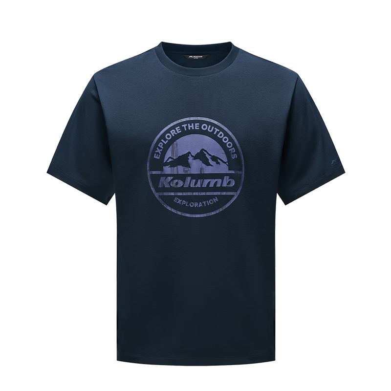 Kolumb Outdoor T-Shirt Summer Sun Protection Quick-Dry Moisture-Wicking Commuting Couple Running Fitness Short Sleeve Stardust Blue XL