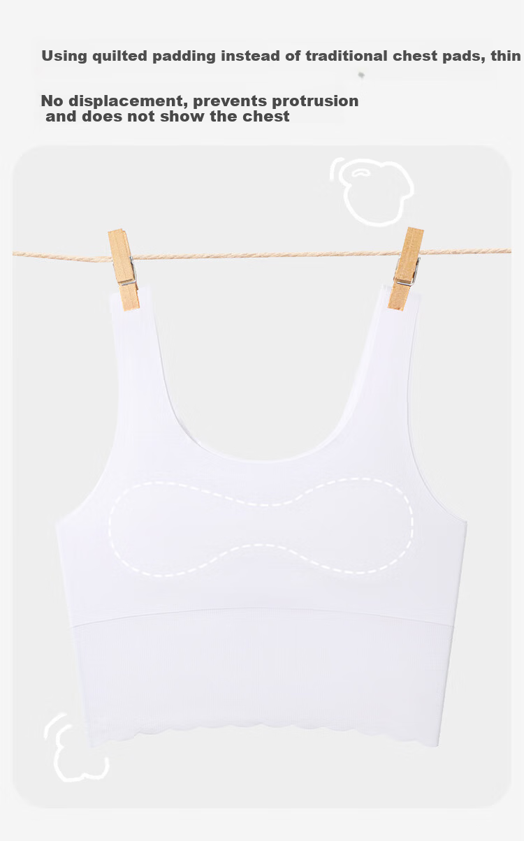 Jiusuiban Children's Underwear, Girls' Developmental Bra for Ages 8-10, Thin Modal Mid-Length Invisible Vest for Young Girls 7