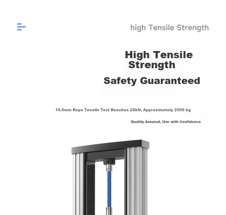 High-Altitude Work Air Conditioner Installation Durable Rope Outdoor Mountaineering Climbing Rappelling Safety Rope Set National Standard 10.5MM 20M 5