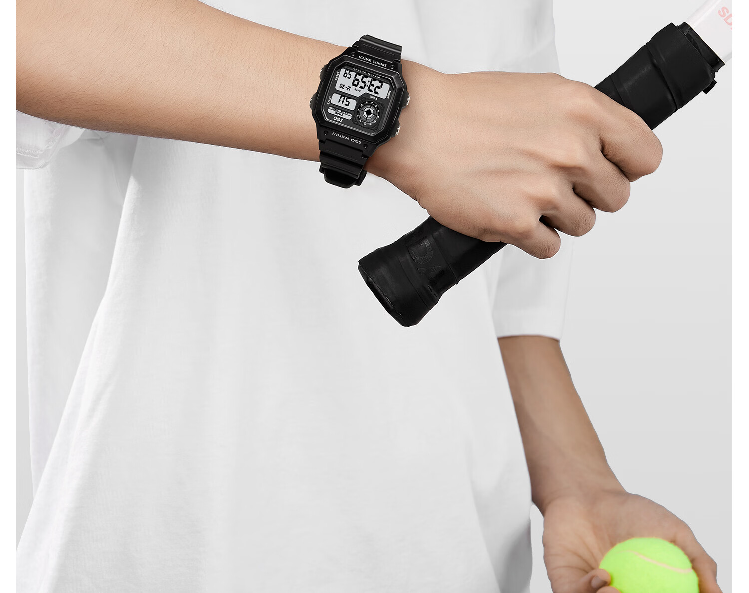 ZGO Men's Vintage Style Digital Watch Student Waterproof Small Square Sports Electronic Watch for High School and Middle School Students 23