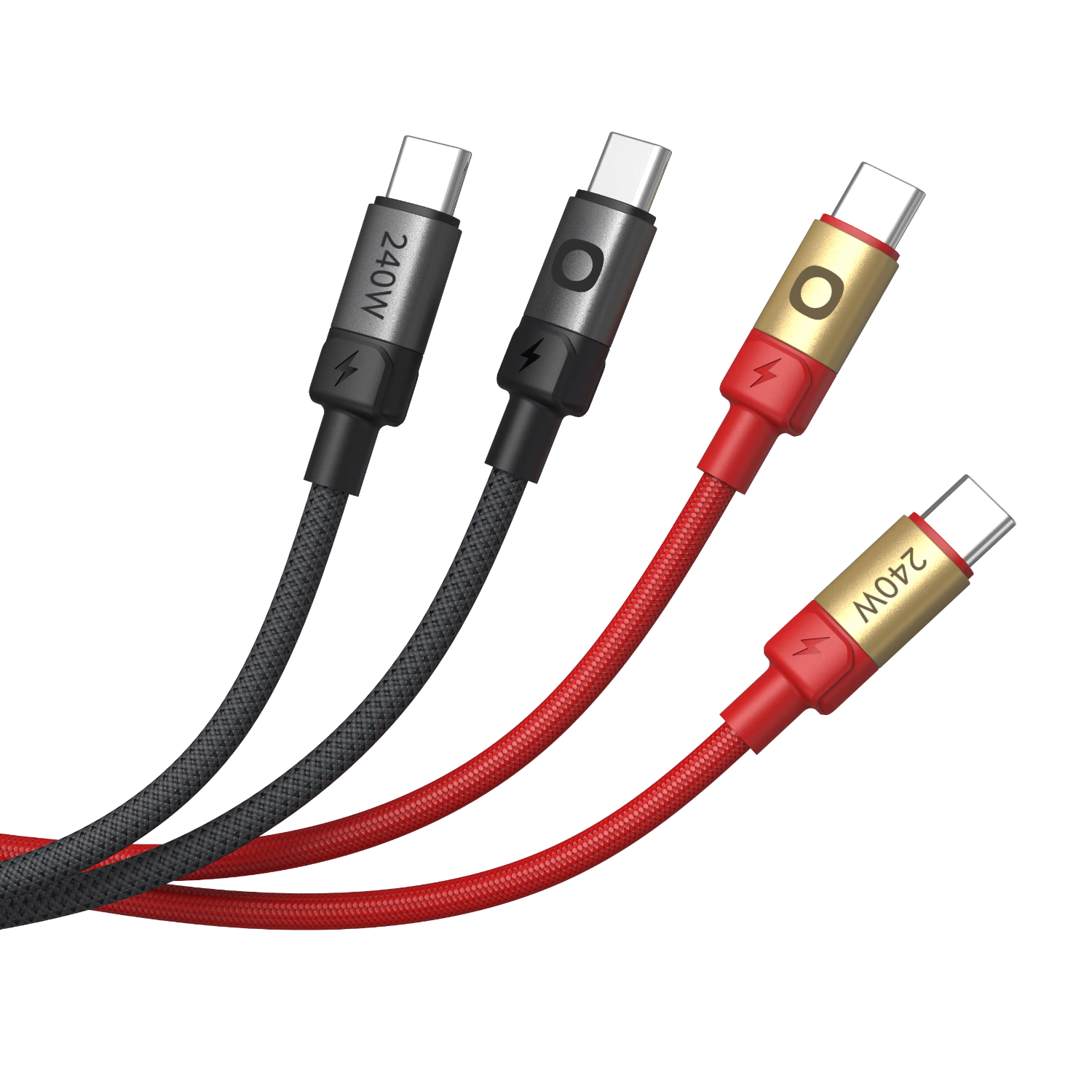 JD Jingzao 240W Over-Temperature Protection Braided Dual-Head Type-C Data Charging Cable for Huawei Honor Xiaomi PD Fast Charge Apple iPad 17/16/15 Tablet