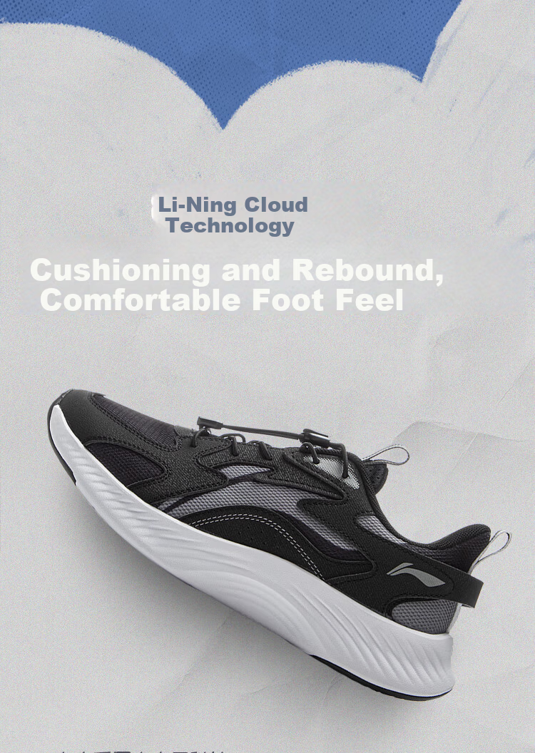LI-NING Kids Lingyue Running Shoes Boys Girls Summer Breathable Shock Absorption Rebound Soft Lightweight Sports Shoes 5