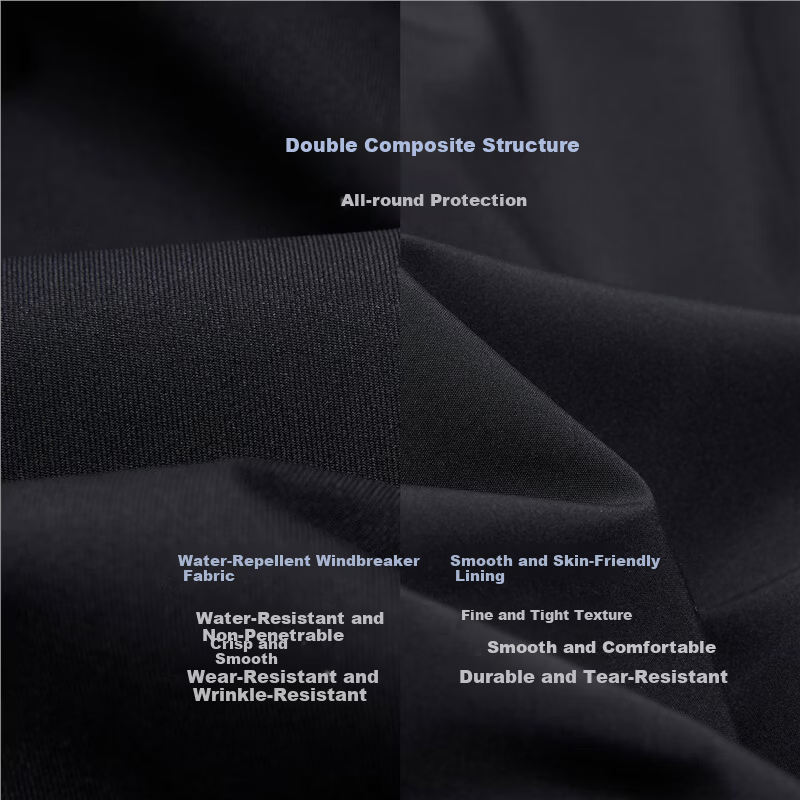 Giordano Men's Windproof Jacket Autumn Winter New Outdoor Double Zipper Loose Hooded Windbreaker 01075075