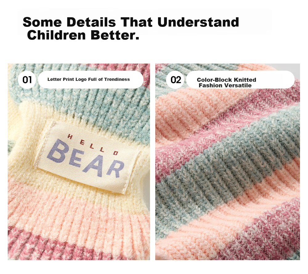 Beitais Children's Scarf 2025 New Boys Girls Outdoor Autumn Winter Windproof Warm Baby Knitted Scarf 14