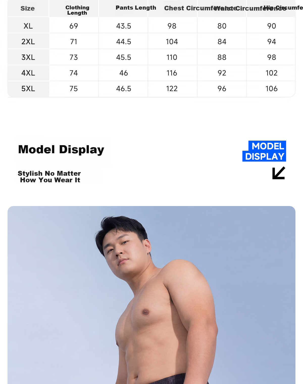361° Men's Swim Trunks, Plus Size, Extra Large, for 140-260 Jin Weight, Loose-Fitting Swimsuit for Chubby Men, Hot Spring And Swimming Trunks Equipment 12