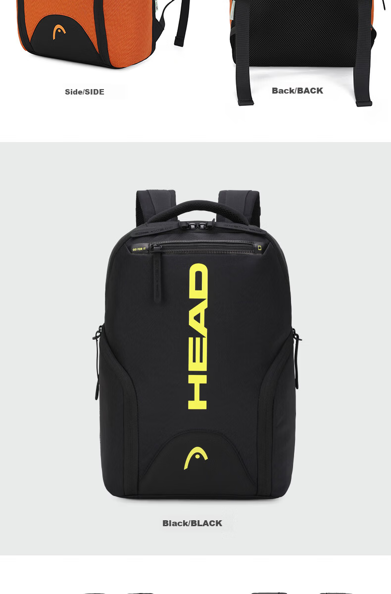 HEAD Large Capacity Backpack Travel Bag Unisex Student School Bag 15-inch Laptop Bag Aurora Business Travel Series 11