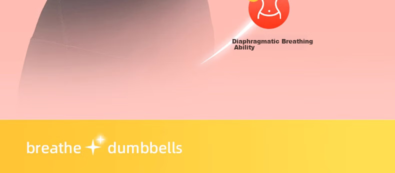 Duweike Breathing Dumbbell Weight Diaphragm Trainer Lung Capacity Vest Pink 5