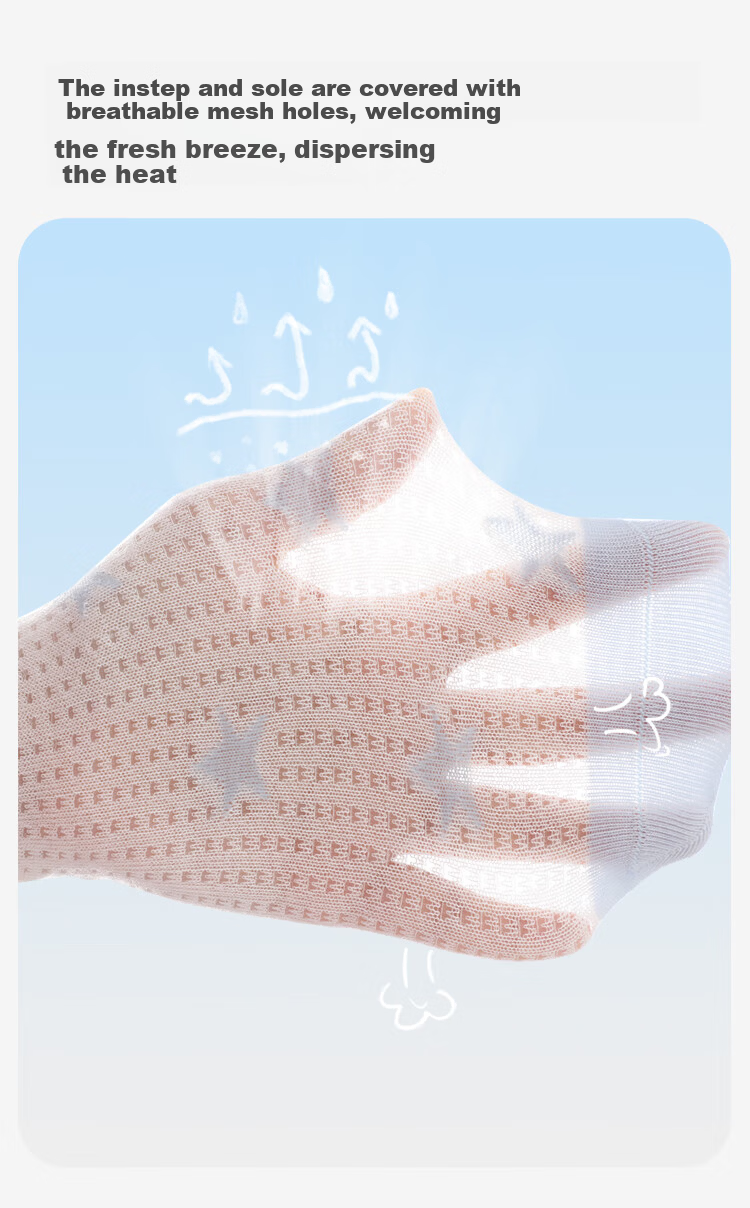 Jiusuiban Kids Boys Thin Antibacterial Deodorant Mesh Air Conditioning Cotton Socks Mid-Large Children Casual Sports Ankle Socks Size 7A 3