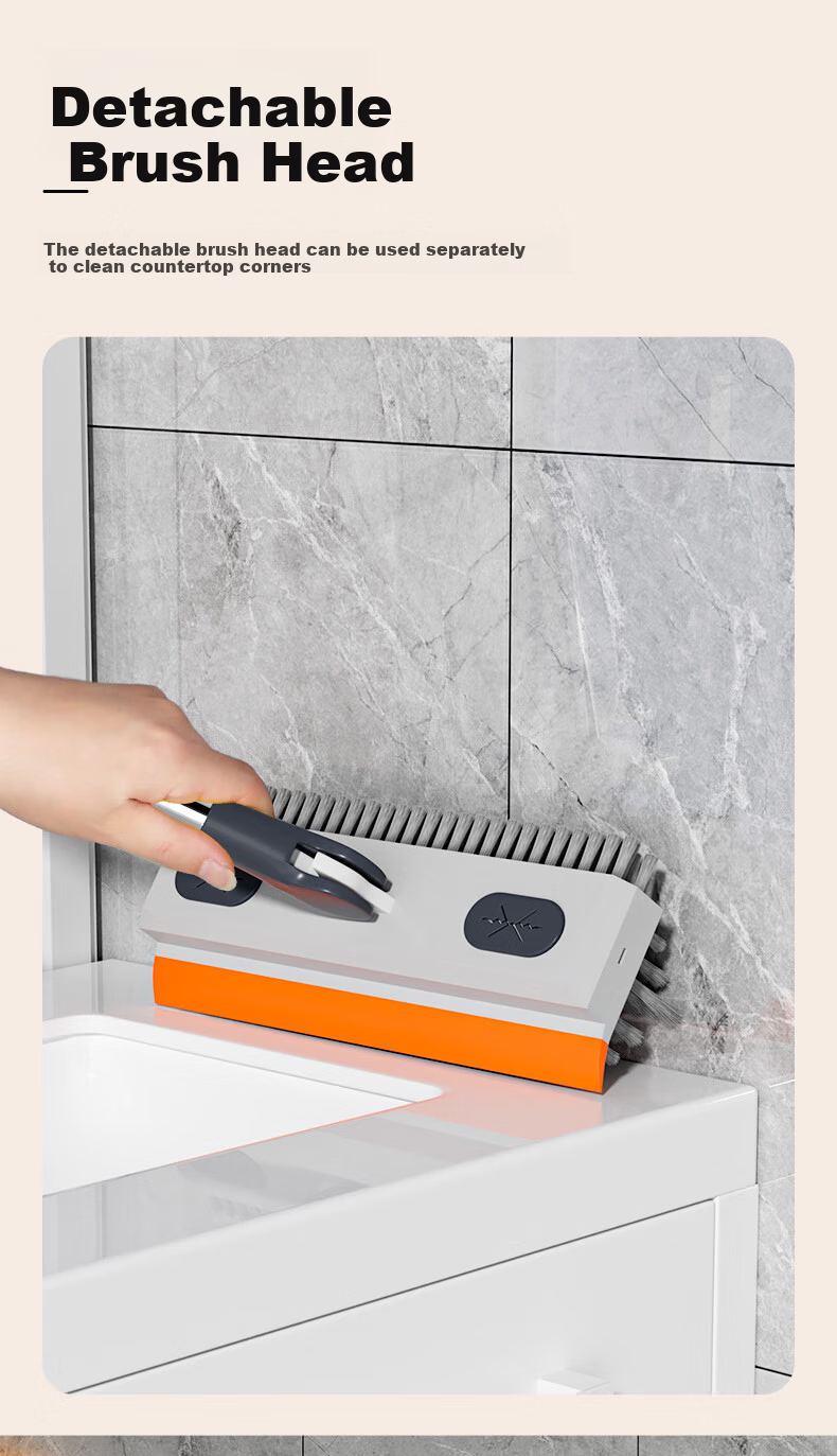 Grace V-Shaped Floor Brush Bathroom Floor Toilet Cleaning Brush Water Scraper Gap Brush 10