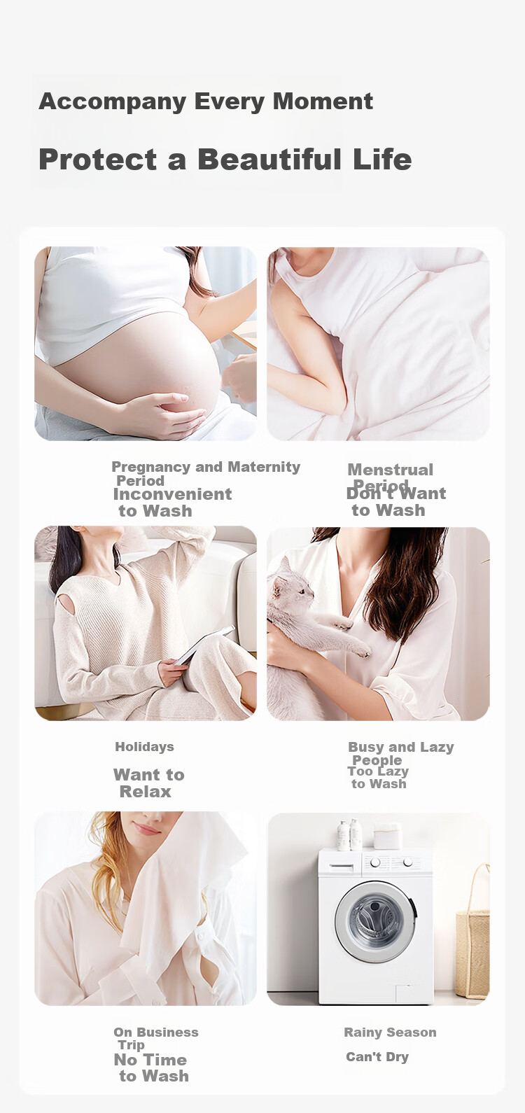 Kaili 7A Antibacterial Disposable Underwear for Women, Maternity Postpartum Large Size Nursing Pads, No-Wash Panties, XL Size, 20-Pack 4