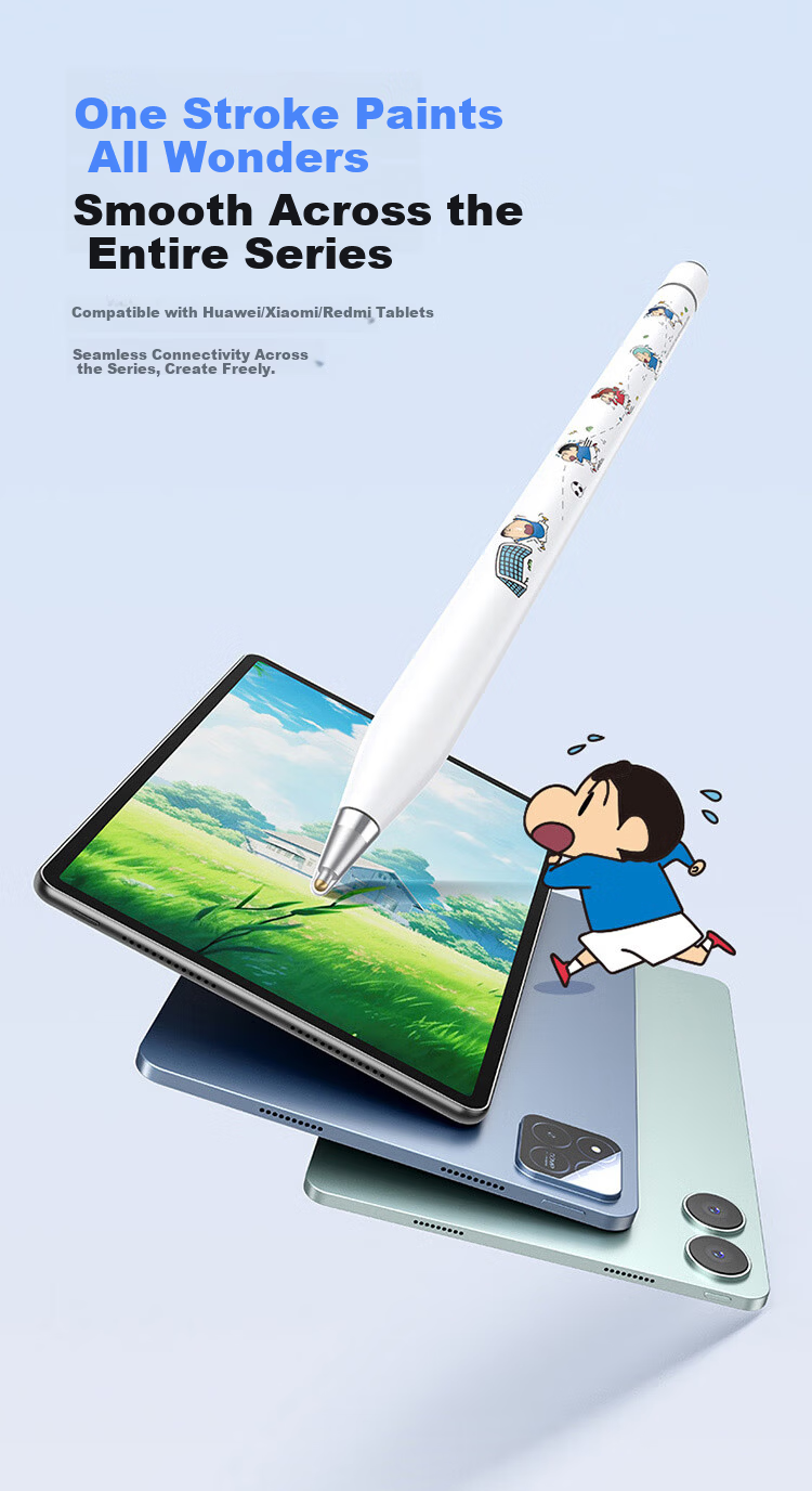 Baseus Crayon Shin-chan Edition Compatible with Huawei Stylus Xiaomi Touch Pen Tablet Touchscreen Pen M-Pencil 3rd Gen Capacitive Pen Universal for Redmi MatePad 11.5S 4
