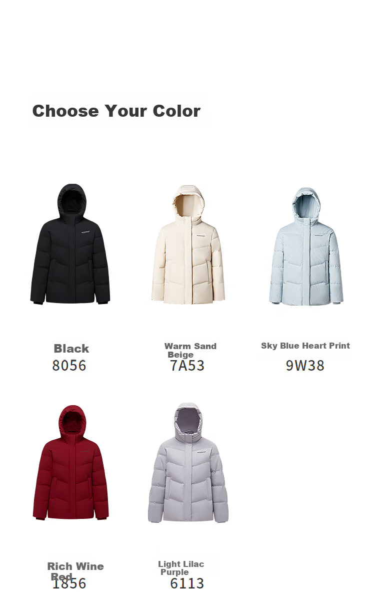 Bosideng Women's Winter Down Jacket Fashion Business Loose Casual Thickened 90% Down Hooded Versatile Comfortable Coat 4