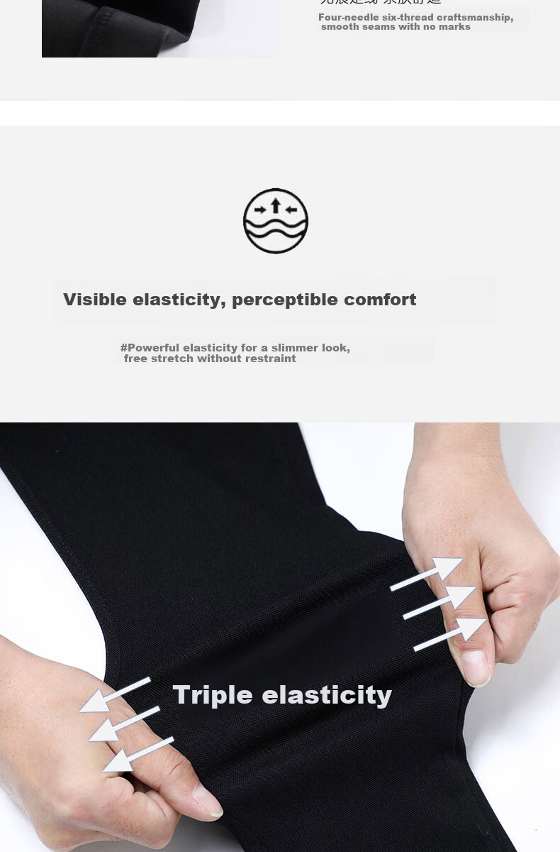 Langsha Women's Spring Thin Leggings, Hip-Lifting, Tummy Control, High-Waist Slim Fit Black Pencil Pants 13