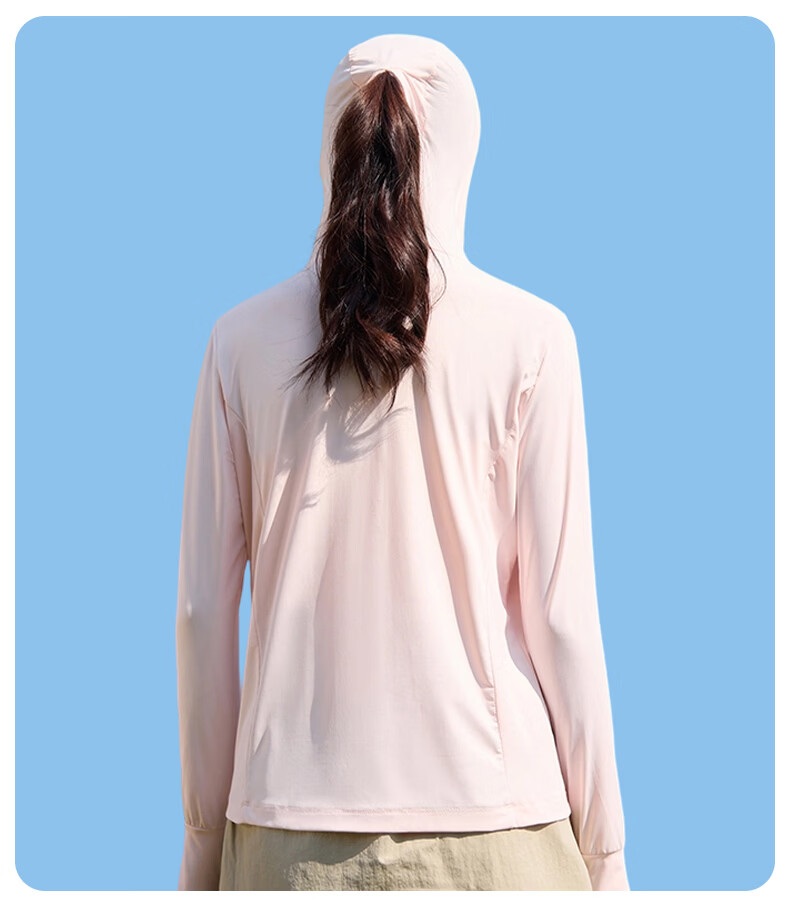 Warrior Women's Summer Sunscreen Jacket Ice Silk Cooling UV Protection Lightweight Breathable Comfortable Outdoor Skin Jacket 16