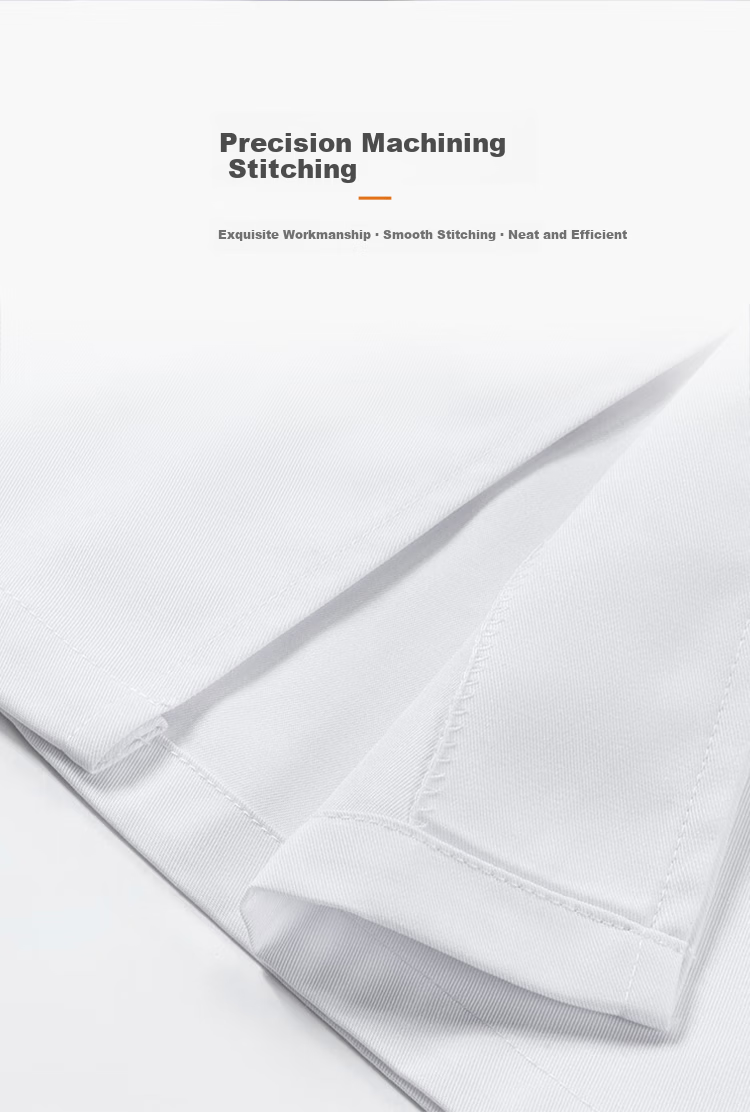 Gongpinxing Men's And Women's Long-Sleeve White Lab Coat, Work Uniform for Interns And Laboratory, Long Sleeves with Button Cuffs 3