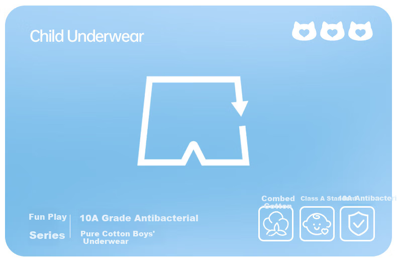 Modal Boys' Summer Underwear 100% Cotton A-Class Boxer Shorts for Older Children, No Pinching, Student Four-Point Shorts 1
