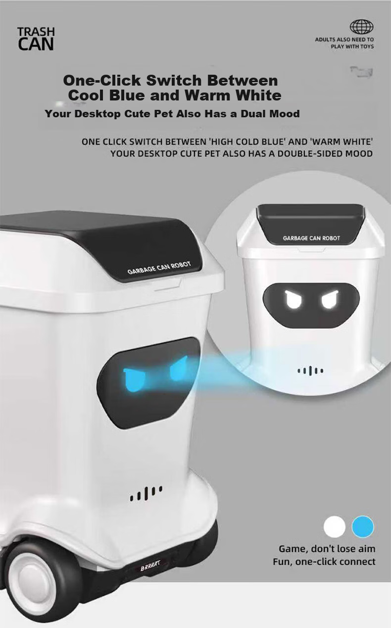 Wen Nan Feng Full-Scale Mini Remote Control Trash Can Small Electric Creative Trendy Toy Children's Toy Boy Birthday Gift for Boys 6