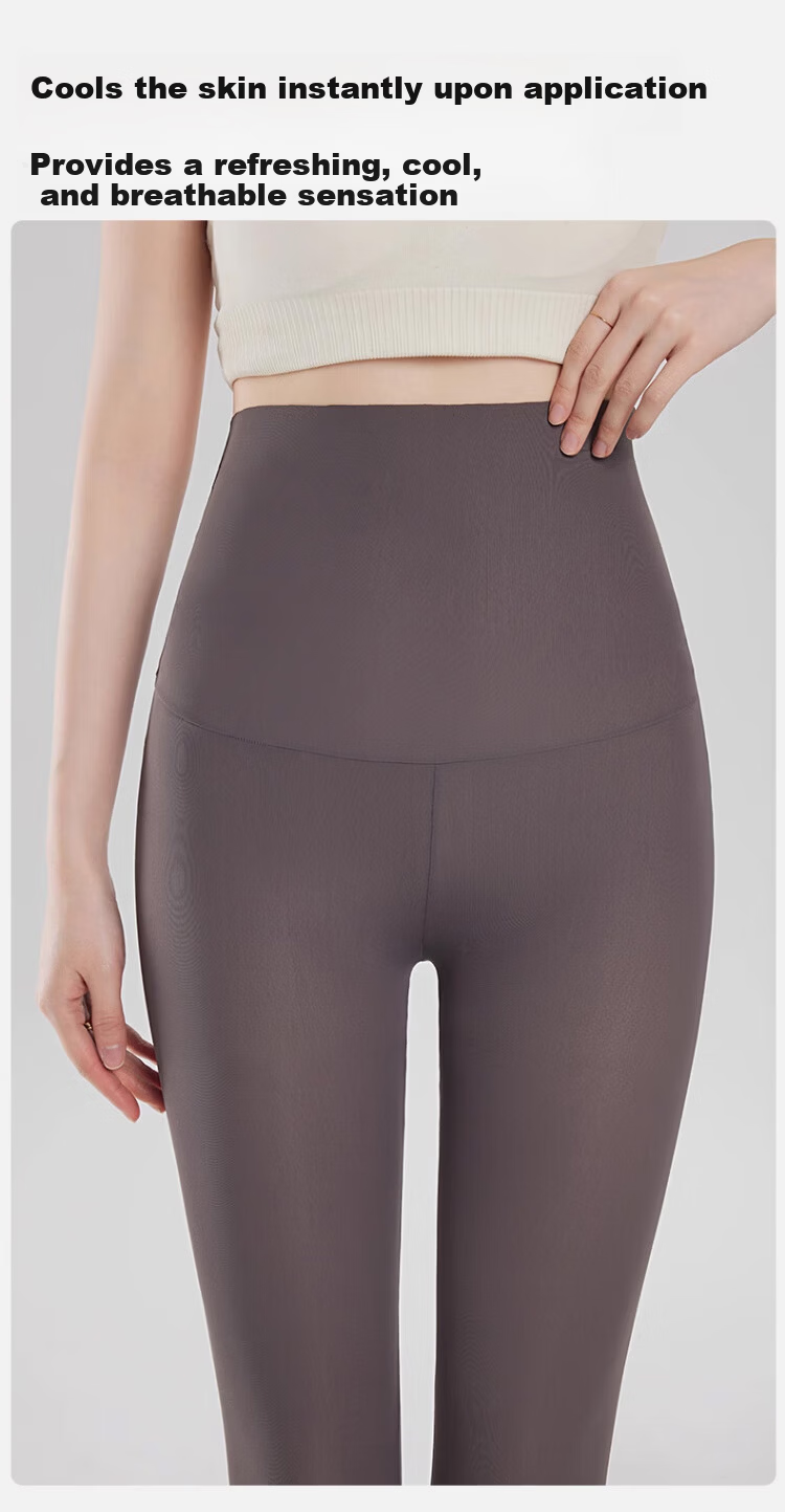 Xueqiman Ultra-Thin Seamless Ice Silk Sun Protection Shark Pants for Women Summer Slimming Hip-Lifting Fitness Safety Nine-Point Leggings Yoga Pants 14