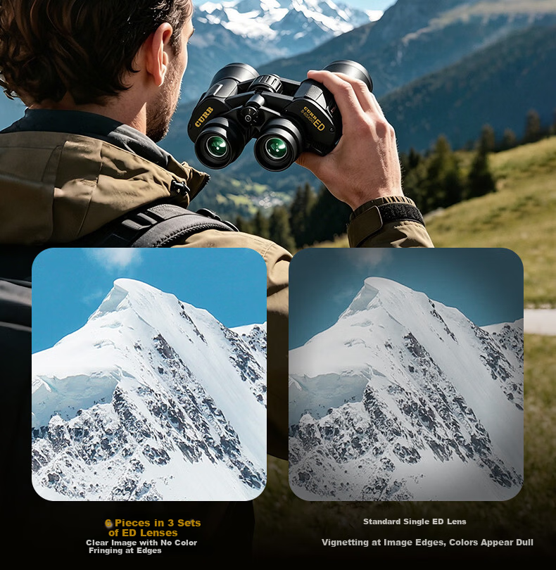 Jiapu High-Power Military-Grade HD Night Vision Professional Adult 8000 Binoculars Zoomable Smartphone Compatible Kilometer Range 6