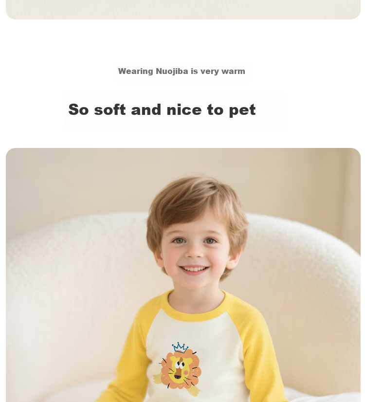 Badi Badi Baby Toddler Pure Cotton Thermal Autumn Clothes Set Unisex Pajamas Gray Guitar Dog 110 3