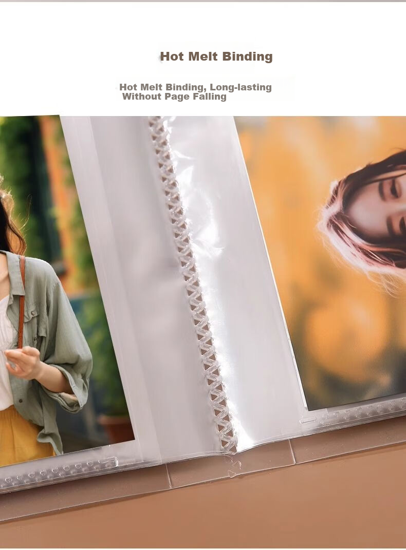 Jucai 3-Inch Small Photo Album Couple Growth Storage Album Scrapbook Postcard Mini Card Polaroid DIY Album Commemorative Book High-Capacity Family Loose-Leaf with Laminating Sleeve 10