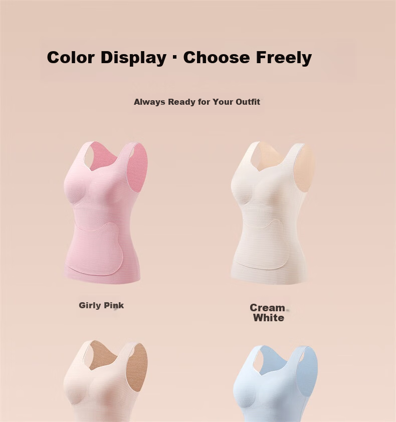 MiiOW 2-Pack Thermal Padded Vest for Girls, Fleece-Lined, Middle and High School Student Base Layer, Stage Two 23