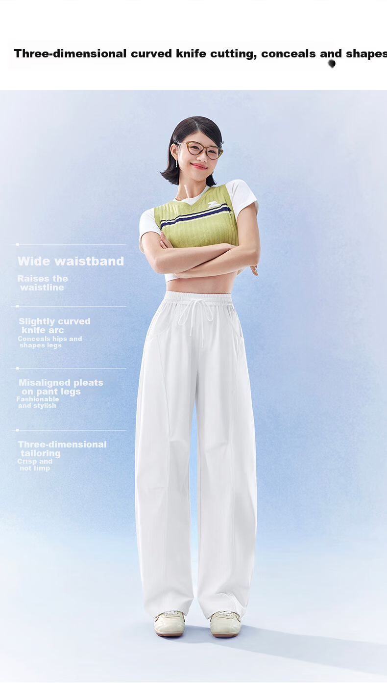 SIINSIIN [Chen Yanxi Same Style] Curved Blade Pants Summer Thin Sports Pants Sun Protection Casual 2026 New Quick-Dry Pants 5