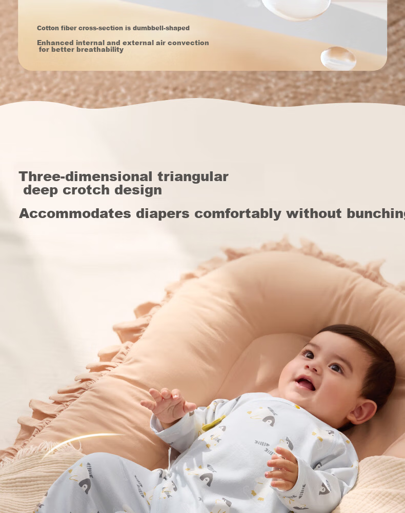 October Crystal Baby Romper Autumn Winter Unisex Infant A-Class Cotton Long Sleeve Homewear 11