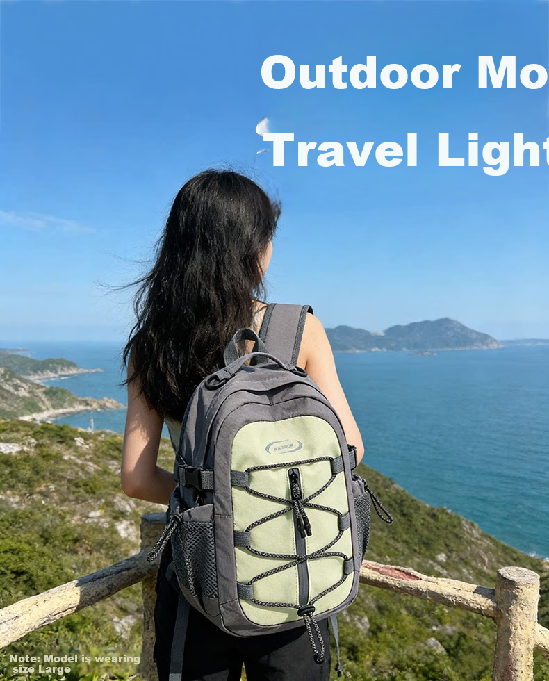 Warrior Sports Bag for Men And Women, Outdoor Hiking Backpack, Large Capacity, Ultra-Lightweight, Portable, Casual Bag, Water-Resistant, Cycling, Trekking, Travel Pack 1