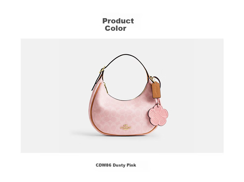 COACH Emily Solid Color Women's Shoulder Crossbody Bag Maple Brown CDX34 1