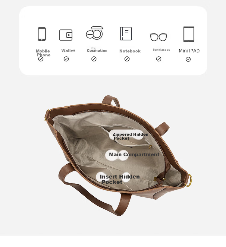 St&Sat Women's Bag 2026 New Large Capacity Tote Commuter Handbag Shoulder Crossbody Bag Birthday Gift 9