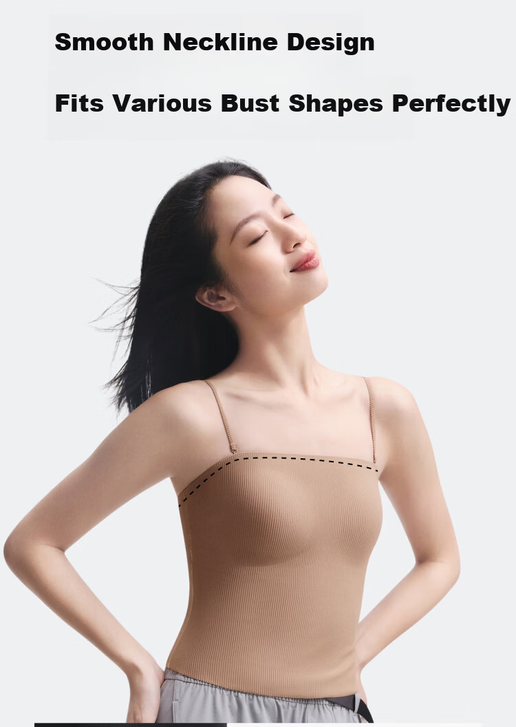 Banana Under Bra-in Women's Padded Backless Camisole Tube Top Versatile Outerwear and Innerwear 4