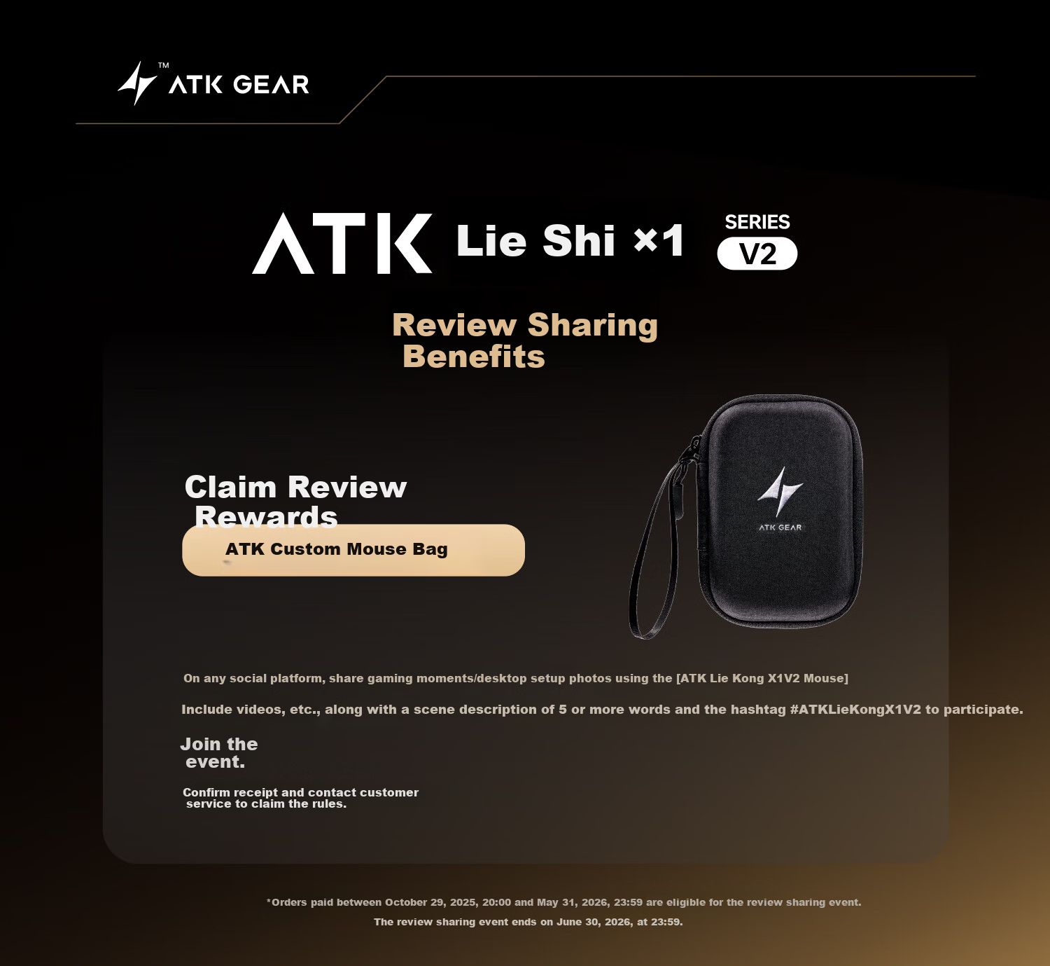 ATK LieKong X1V2 Wireless Mouse Tri-Mode Lightweight Ergonomic Gaming Office Mouse X1V2 ULTRAMAX 2.0 White 1