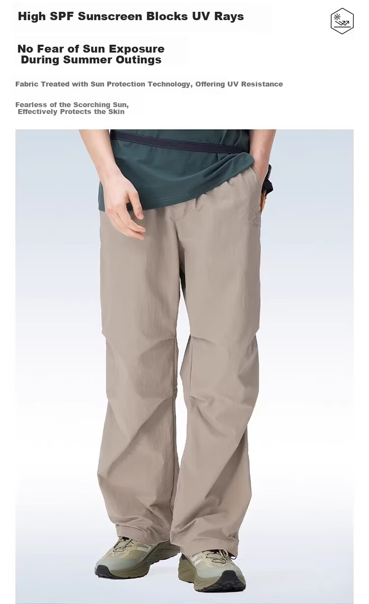 CAMEL [Wang Junkai's Choice] Outdoor Quick-Dry Pants, Spring And Summer Cool Breathable Sun Protection Wide-Leg Trousers, Hiking Paratrooper Pants 5