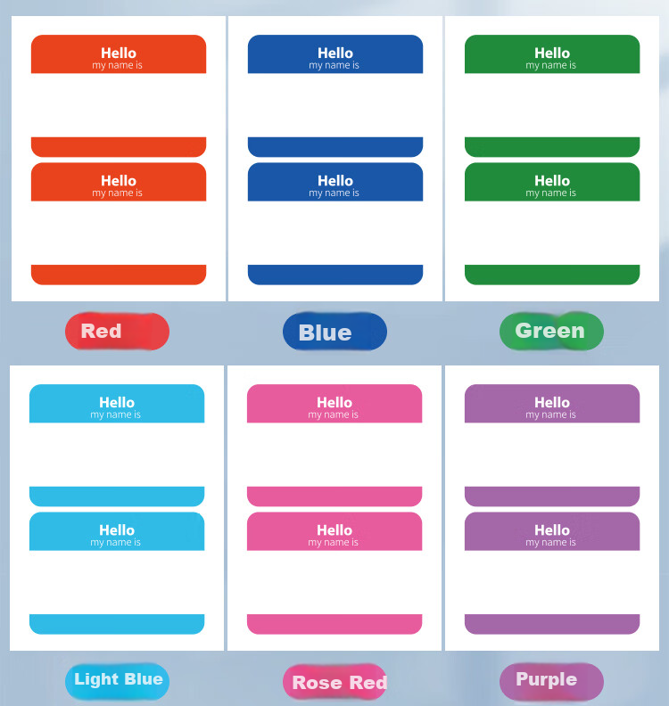 GOTOVAN Large Name Stickers Kindergarten Handwritten Self-Adhesive Children's Name Labels Water Cup Book Signature Stickers Household Storage Marker Adhesive Label Name Tags 3