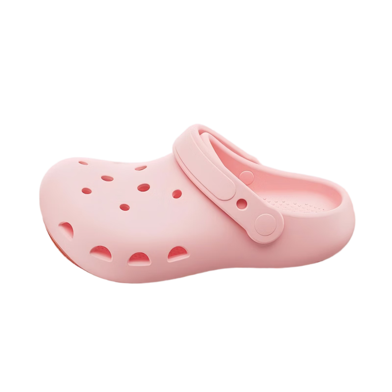 KENROLL Kids Unisex Casual Home Hole Shoes Big Kids Four-Season Non-Slip Sandals Popcorn Yellow Size 35-36