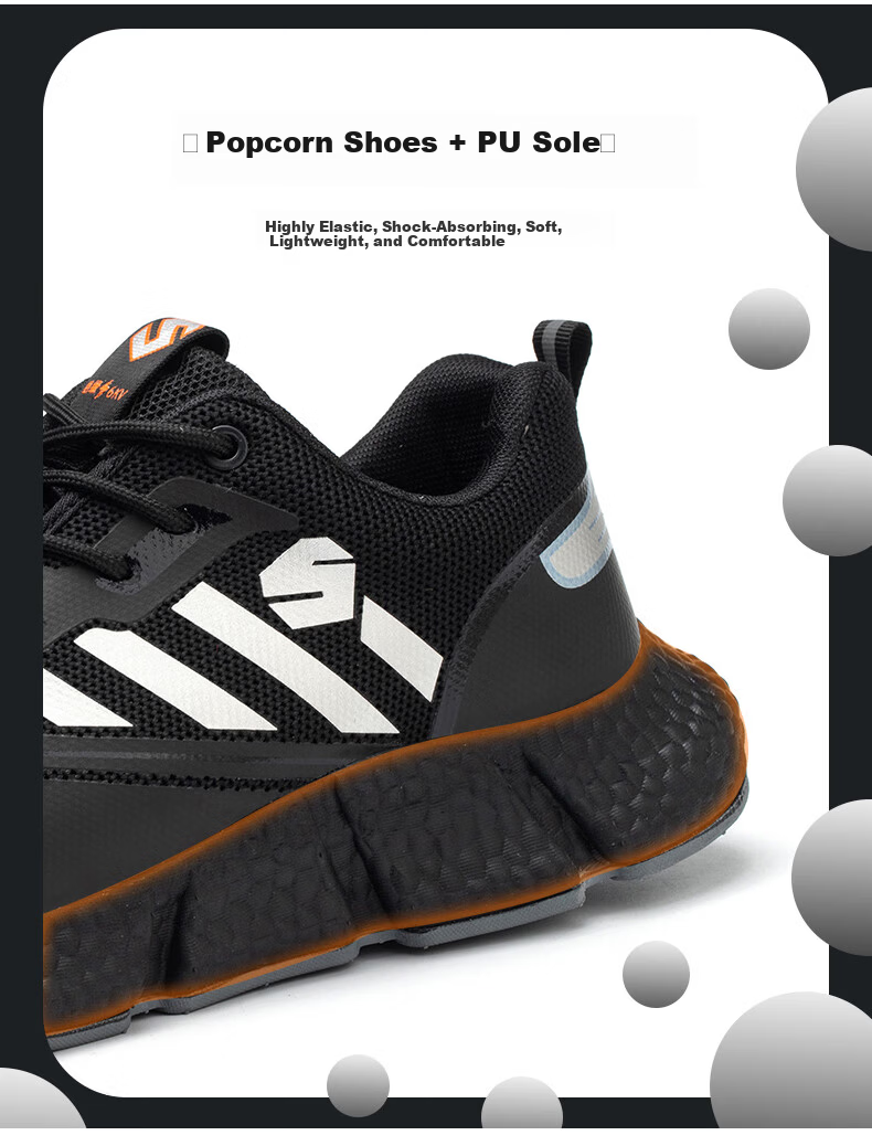 Xingbao Labor Protection Shoes Model 008 Insulated Electrician Shoes 10KV High Voltage Resistant Anti-Smash Anti-Puncture Safety Shoes Wear-Resistant Non-Slip Breathable Worksite Shoes Size 41 3