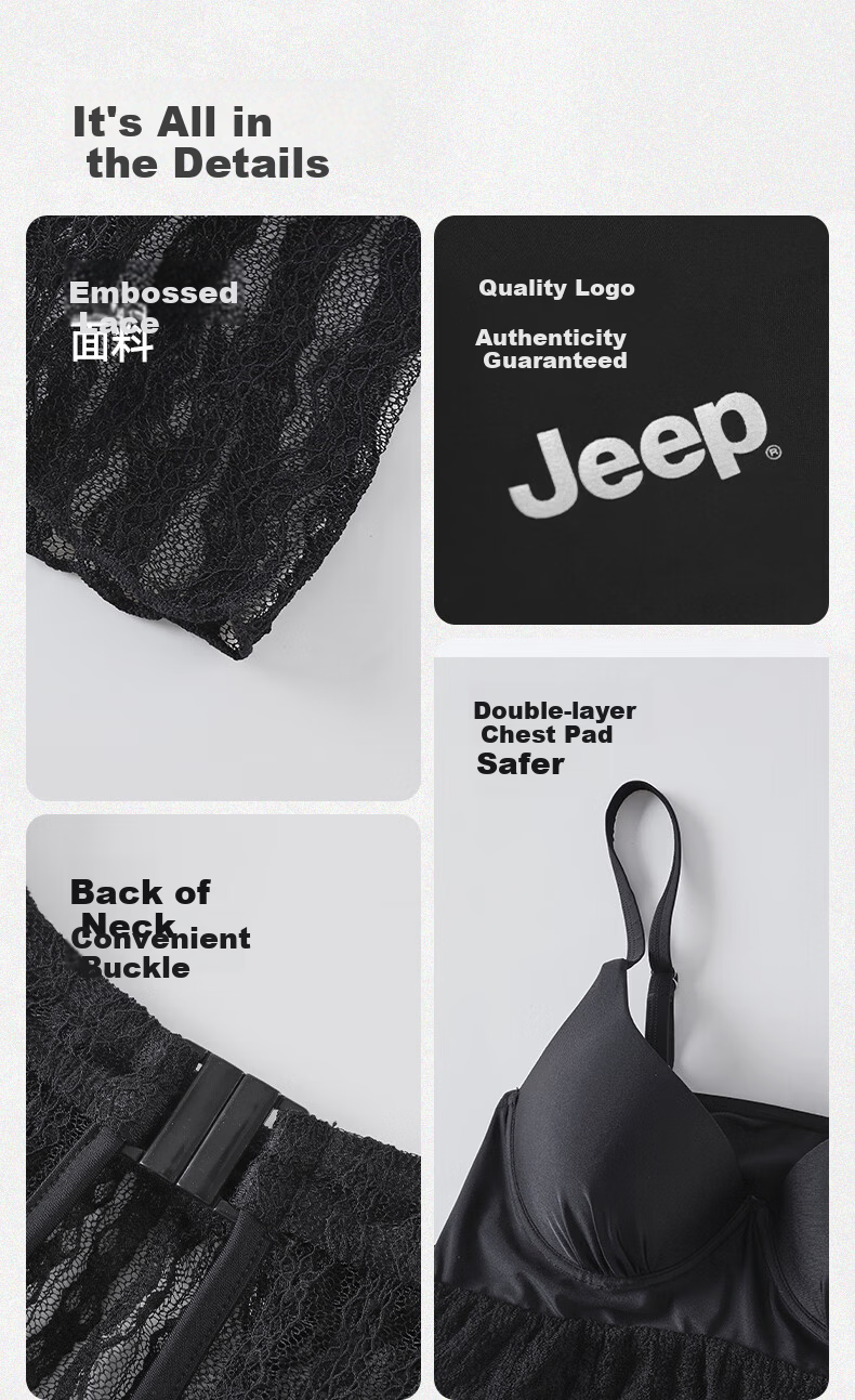JEEP Women's Premium Skirted One-Piece Swimsuit for Swimming Pool, Hot Spring Swimwear, Classic Black, Size M 5