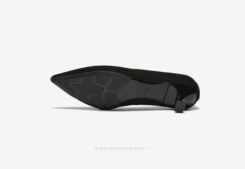 BASTO 26 Spring Simple Commuter Pointed Toe Women's Low-Cut Flats K5828AQ6 Black 38 7