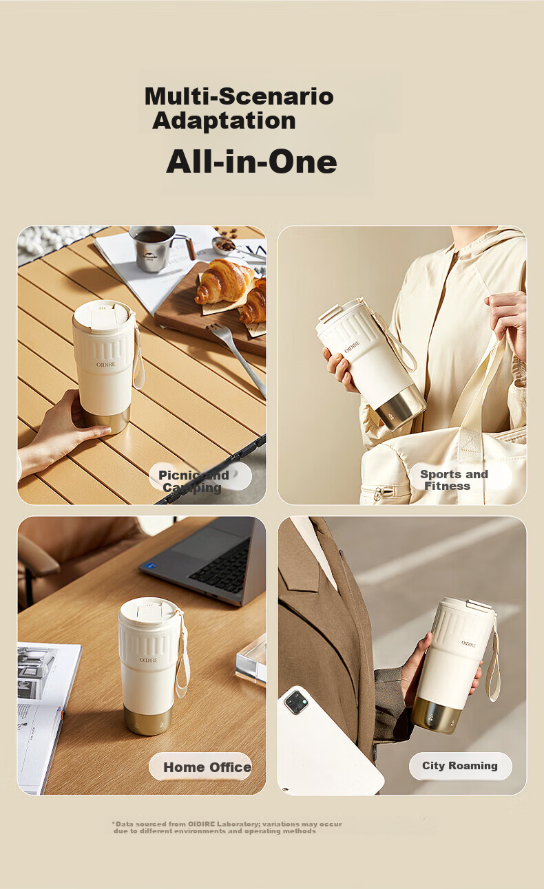 OIDIRE Electric Heating Cup Portable Electric Kettle Thermostatic Insulated Water Cup Small Travel Fast Heating Boiling Cup 400ML ODI-DRB6 14