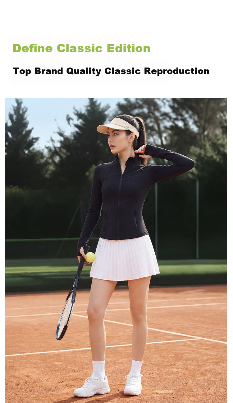 JD Jingzao 2026 New Spring Summer Define Women's Sports Jacket Running Fitness Slim Fit Coat Black L 10
