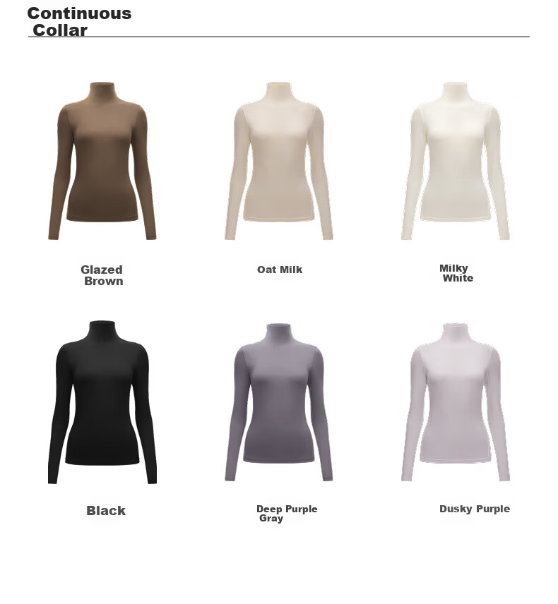 Bananain Liu Haocun Edition Thermal Skin 301 + Women's Warm Cotton-Feel Antibacterial Moisture-Wicking Thermal Underwear Autumn Base Shirt 31