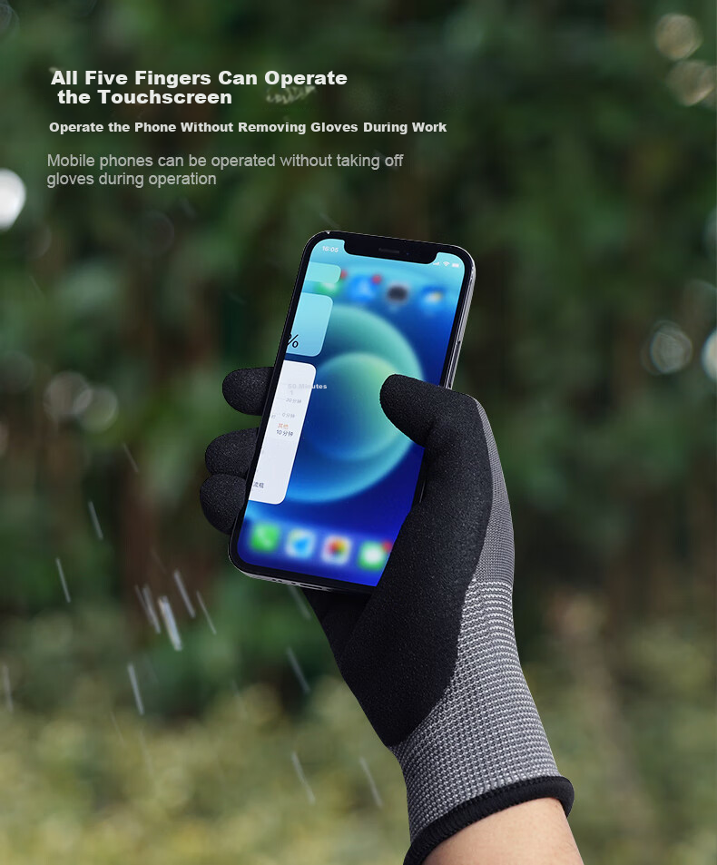 Jimmy Home Gardening Gloves Garden Planting Anti-Dirt Anti-Slip Breathable Durable Touchscreen Medium JM-W607 9