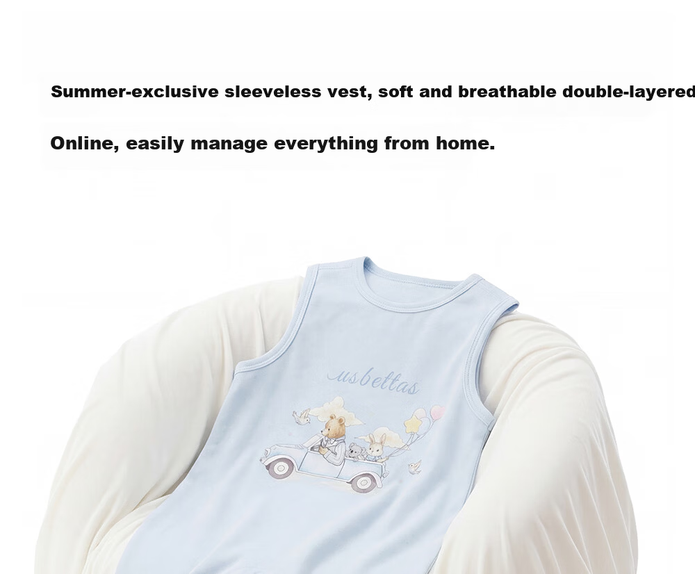 Betis Baby Clothes 2026 New Summer Thin Sleeveless Unisex Infant Romper Newborn Homewear 7