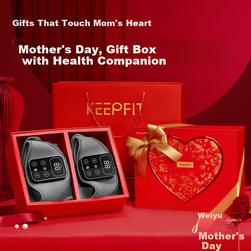 Kepufei Knee Heat Therapy Massager Electric Heating Knee Brace Warmth for Elderly Cold Legs Knee Joint Meniscus Synovitis Gift K09