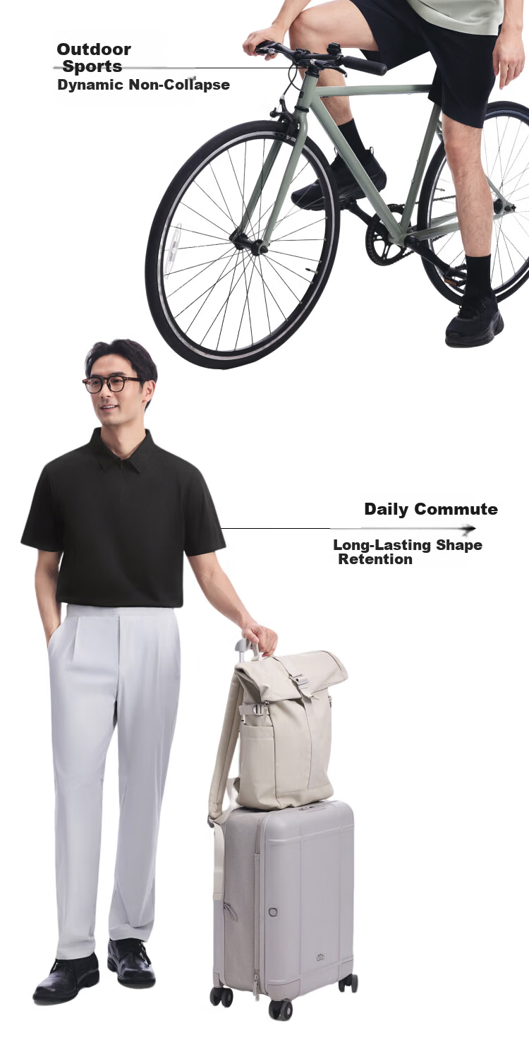 Beneunder Men's Polo Shirt Sweat-Resistant Breathable 5A Antibacterial Short Sleeve T-Shirt DR019 Graphite Gray M 10