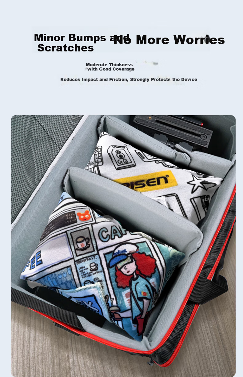 Pisen Camera Cloth Folding Magic Cloth Adhesive Cloth Micro Single Camera Wrapping Cloth Makeup Bag iPad Inner Sleeve Camera Bag Accessories Storage Bag Van Gogh Farm 50*50cm 7